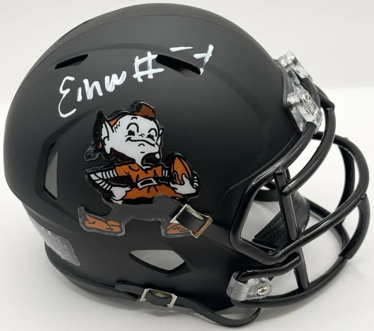 Emmanuel McNeil-Warren Signed Autographed Cleveland Browns Mini Helmet PSA/DNA