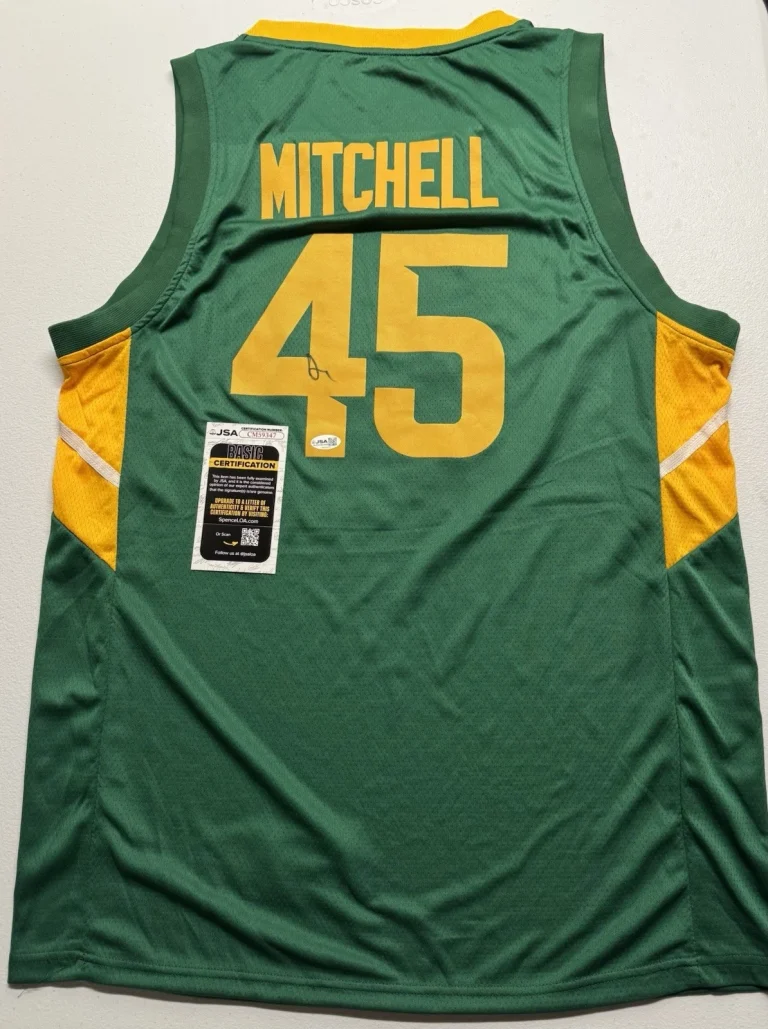 Davion Mitchell Signed Autographed Baylor Bears Basketball Jersey JSA COA