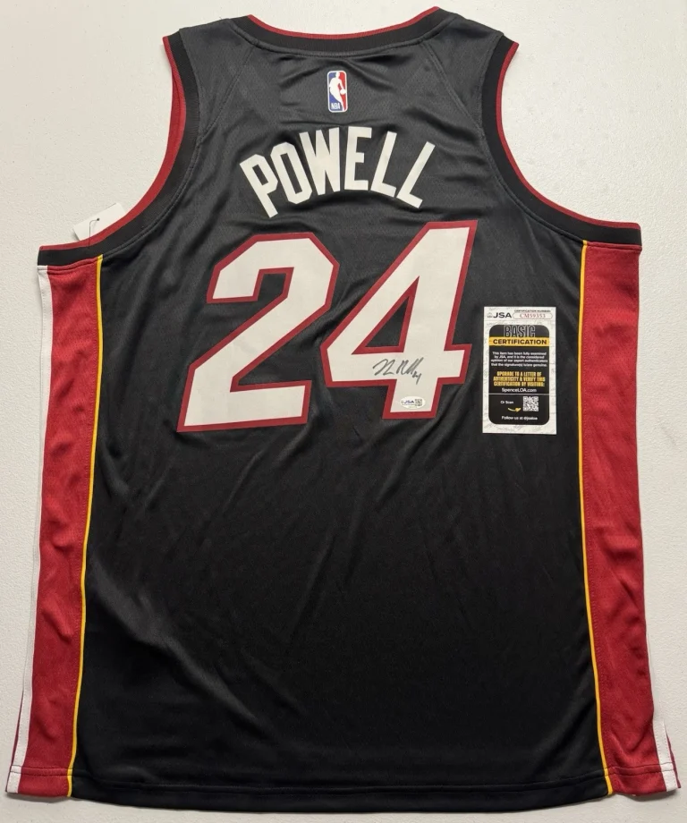 Norman Powell Signed Autographed Miami Heat Jersey JSA COA