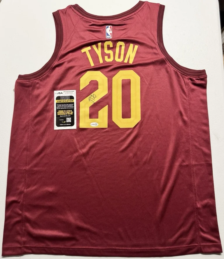 Jaylon Tyson Signed Autographed Cleveland Cavaliers Basketball Jersey JSA COA