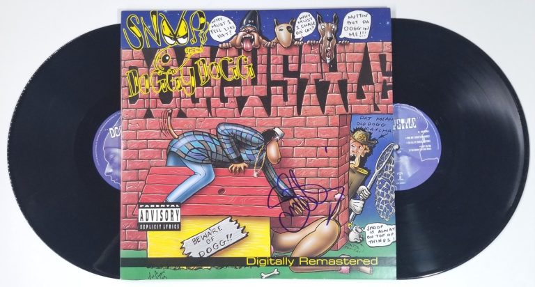 Snoop Dogg REAL hand SIGNED Doggystyle 2x Vinyl Record COA Autographed Rapper
