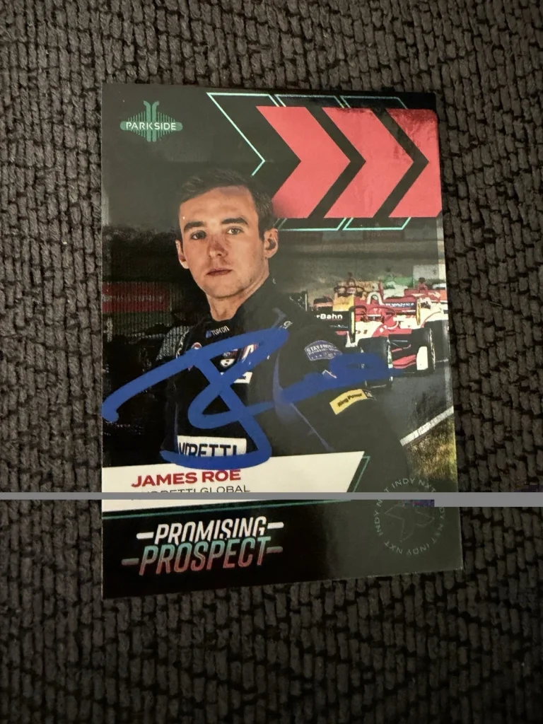 2025 Parkside Indy Car Trading Card 500 James Roe Signed Nxt