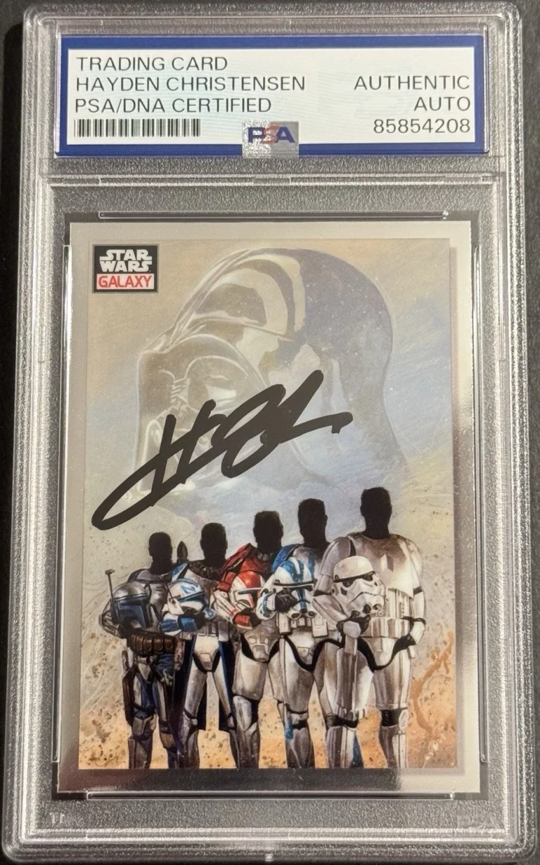 Hayden Christensen Signed 2023 Topps Chrome Galaxy Star Wars Vader PSA/DNA