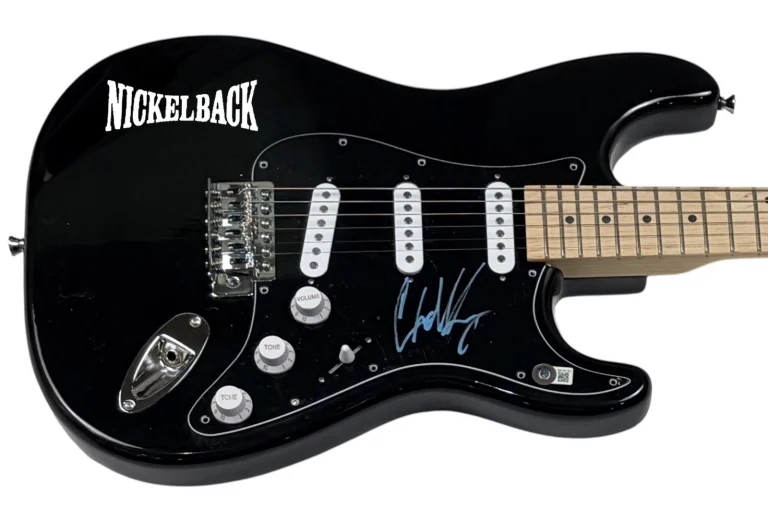 Chad Kroeger Signed Autograph Electric Guitar NICKELBACK Lead Singer Beckett COA