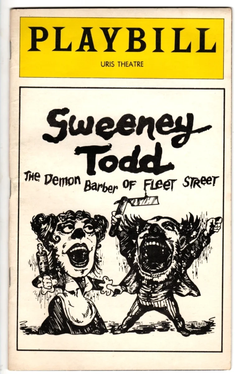 Sweeney Todd May 1979 Playbill Uris Theatre Original Cast Broadway Lansbury