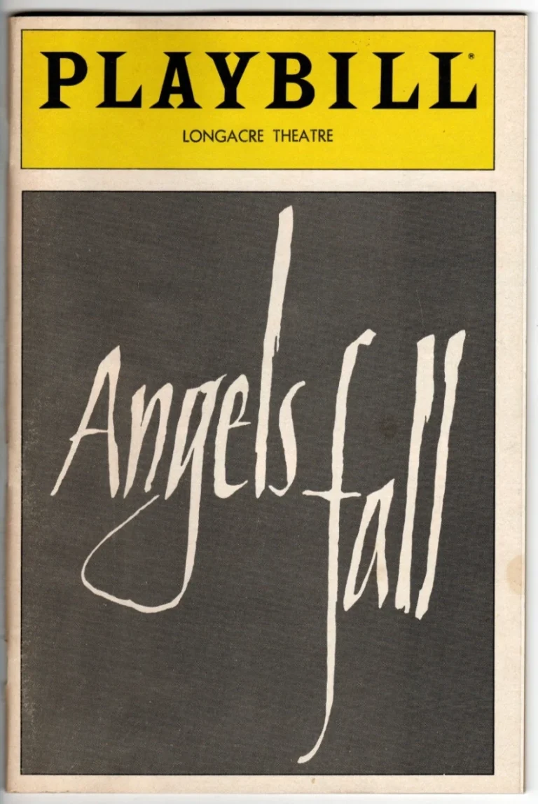 Angels Fall Opening Night Playbill Jan. 22 1983 Longacre Theater Broadway NYC