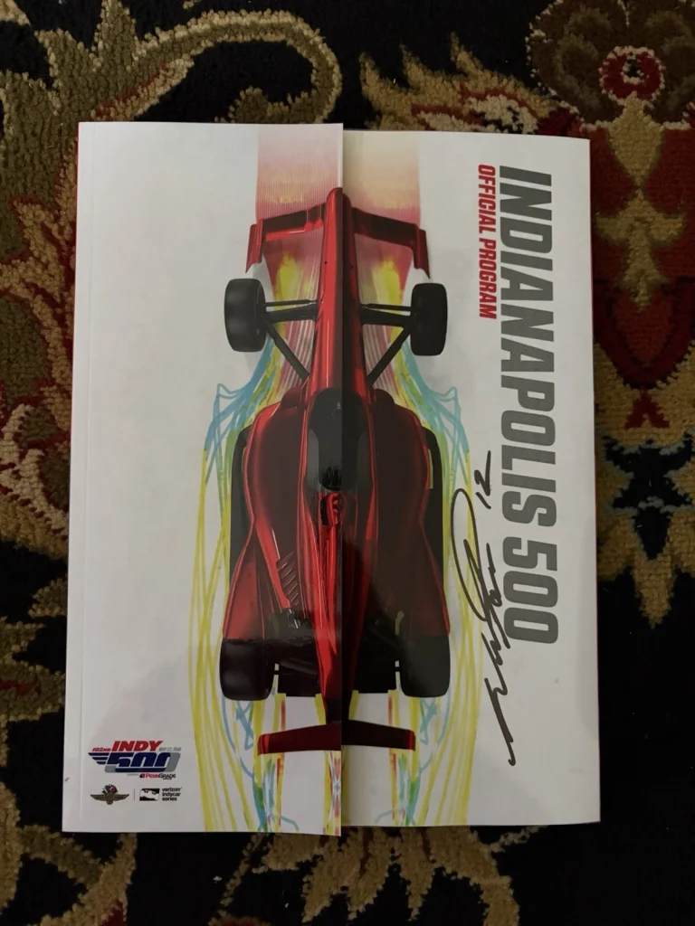 2018 Indianapolis 500 Program Signed By Winner Will Power Autographed Indy Car