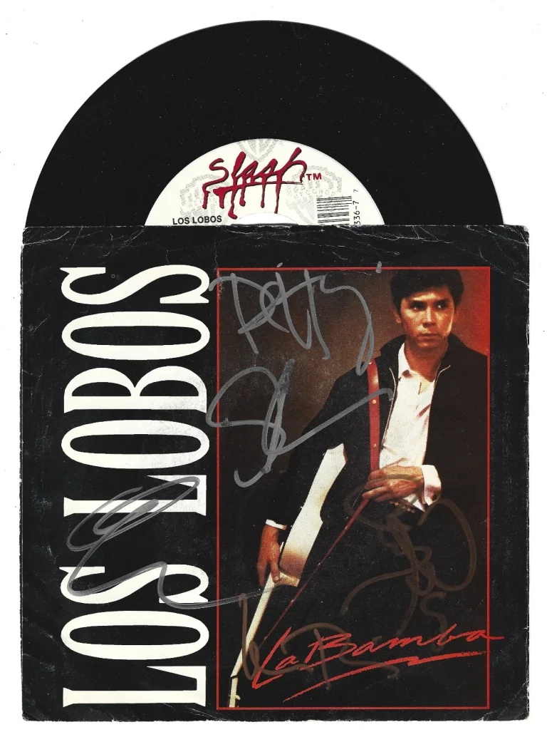 Los Lobos REAL hand SIGNED 7