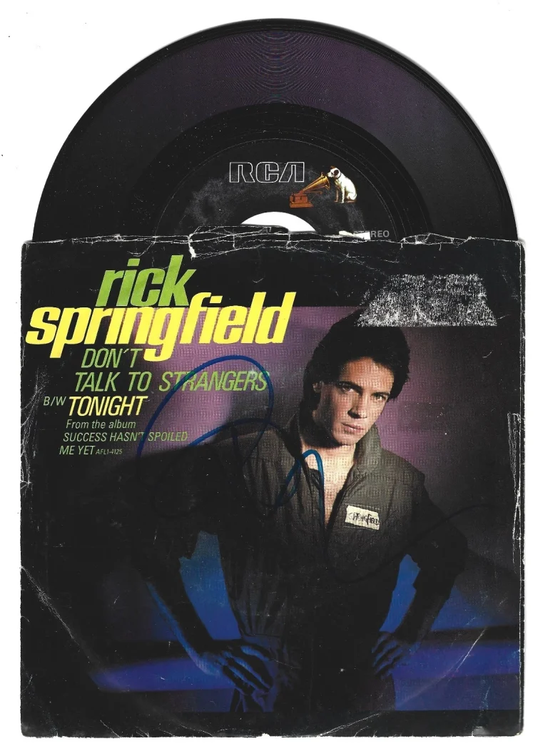 Rick Springfield SIGNED 7