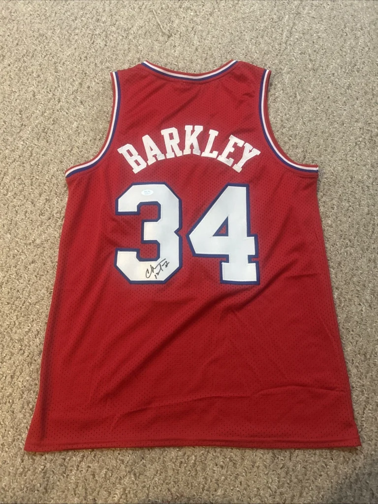 PHILAELPHIA 76ers- CHARLES BARKLEY SIGNED AUTOGRAPH JERSEY PSA COA BASKETBALL