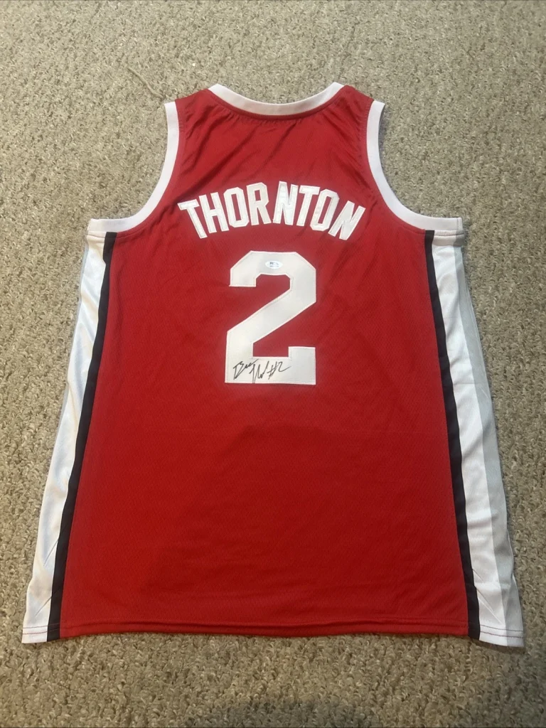 OHIO STATE BUCKEYES- BRUCE THORNTON SIGNED AUTOGRAPH JERSEY PSA COA BASKETBALL