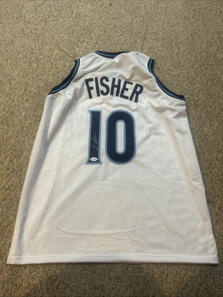 VILLANOVA WILDCATS- COREY FISHER SIGNED AUTOGRAPH JERSEY ACOA BASKETBALL STAR