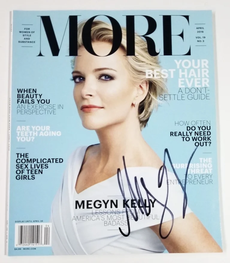Megyn Kelly REAL hand SIGNED 2016 MORE Magazine COA Autographed Political