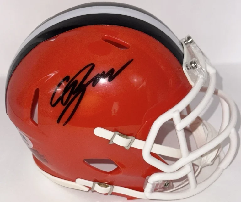Carsen Ryan Signed Autographed Cleveland Browns Mini Helmet PSA/DNA COA