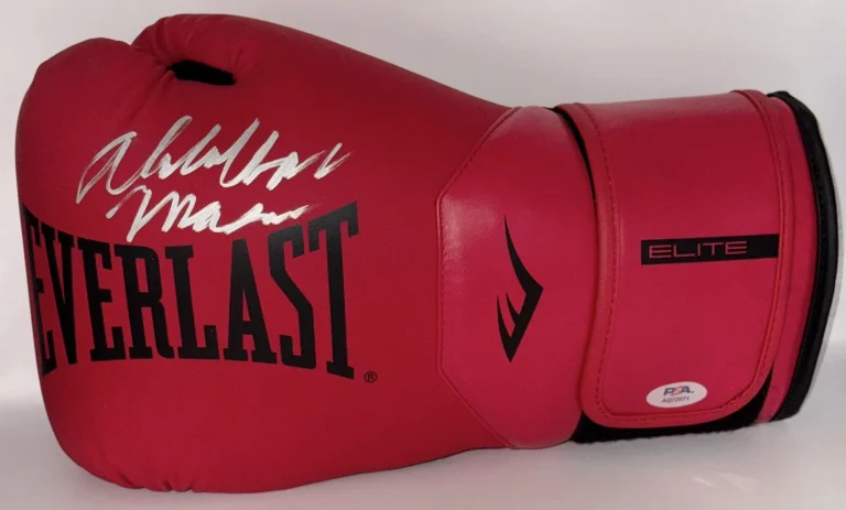 Abdullah Mason Signed Autographed Red Everlast Boxing Glove PSA/DNA COA