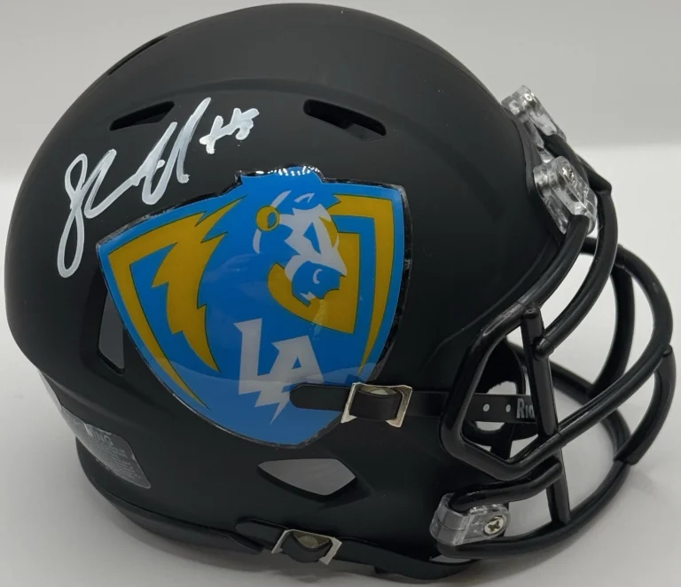 Shawne Merriman Signed Autographed Chargers Mini Helmet PSA/DNA COA