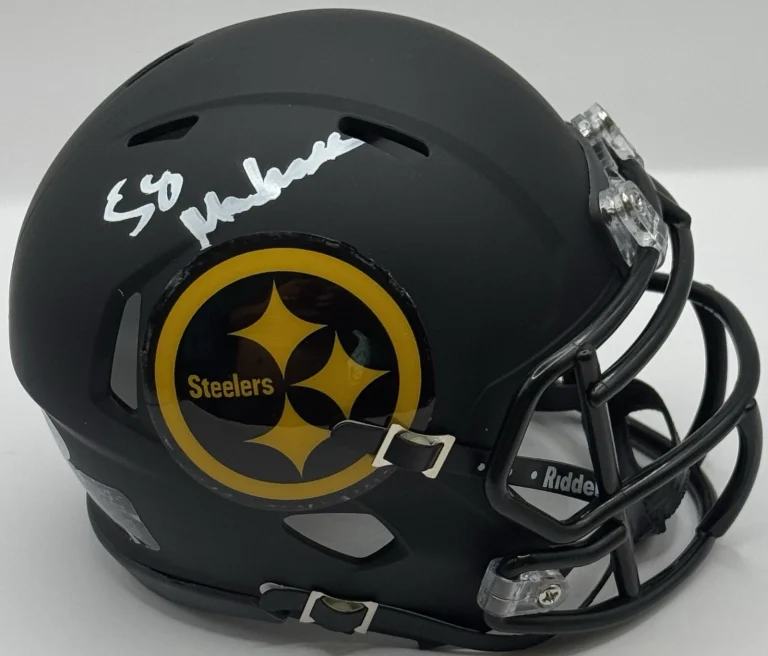 Max Iheanachor Signed Autographed Pittsburgh Steelers Mini Helmet PSA/DNA COA
