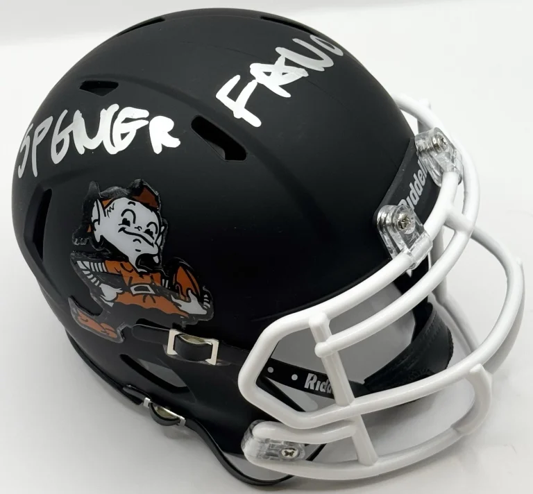 Spencer Fano Signed Cleveland Browns Mini Helmet PSA/DNA COA