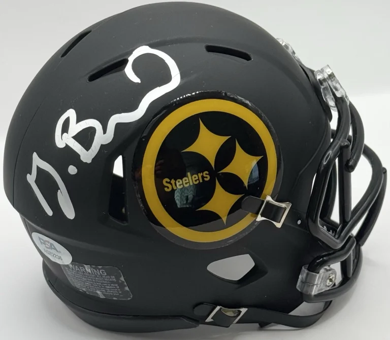 Germie Bernard Signed Autographed Pittsburgh Steelers Mini Helmet PSA/DNA COA