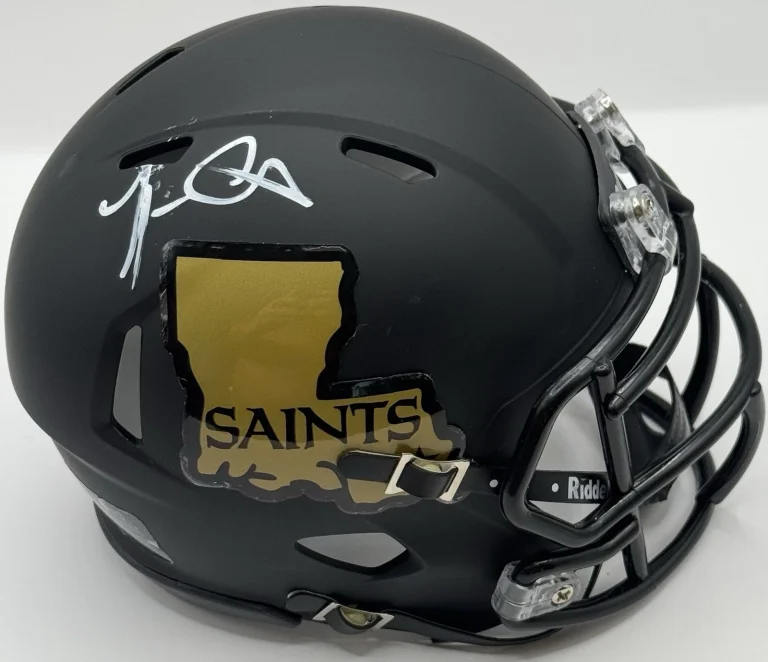 Marques Colston Signed Autographed New Orleans Saints Mini Helmet PSA/DNA COA