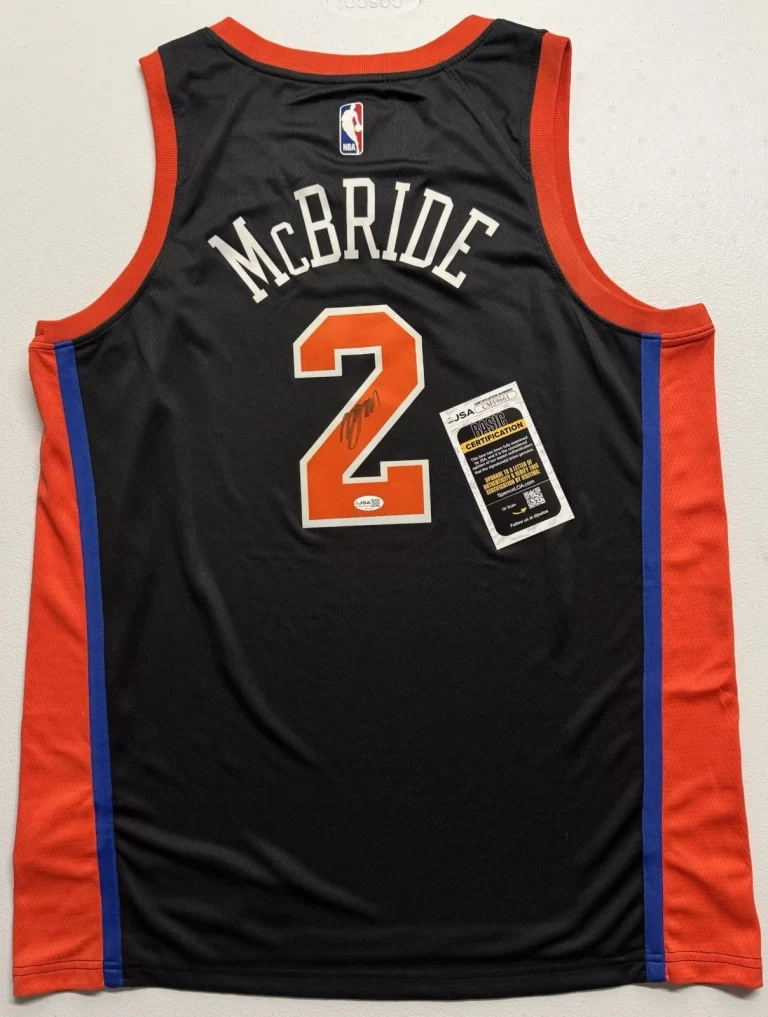 Miles Duece McBride Signed Autographed New York Knicks Jersey JSA COA