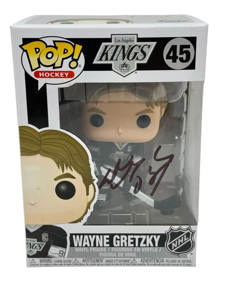 Wayne Gretzky Signed Funko Pop Los Angeles LA Kings #45 Autograph Beckett COA