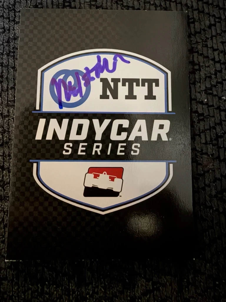 2024 Parkside Indy Car Trading Card Indianapolis 500 Signed Mark Miles