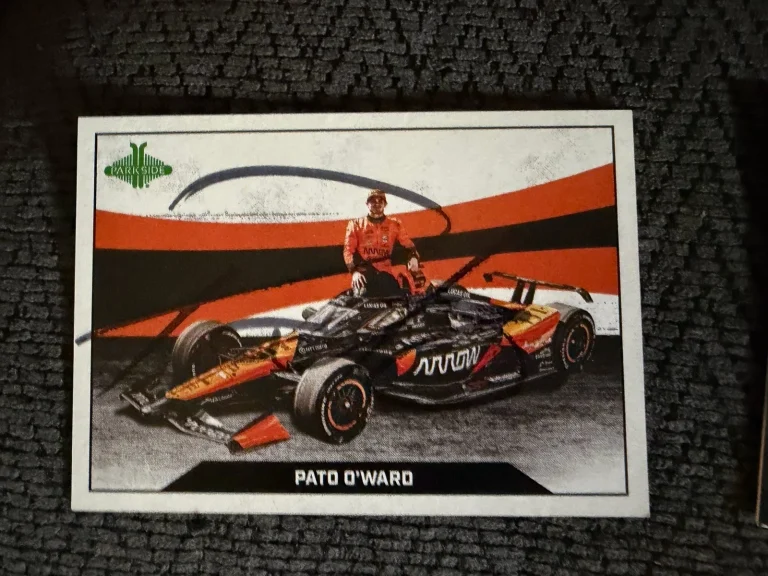 2025 Parkside Indy Car Trading Card 500 Signed Pato O'Ward