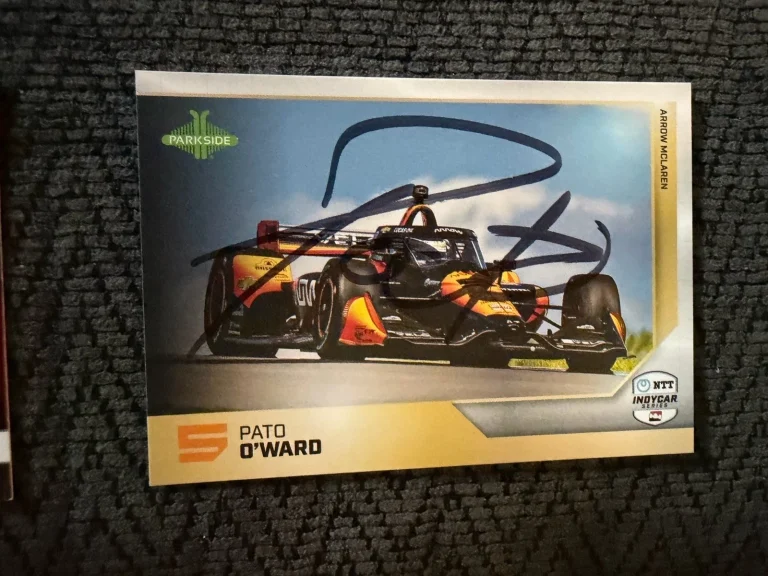 2025 Parkside Indy Car Trading Card 500 Signed Pato O'Ward