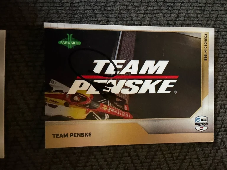 2025 Parkside Indy Car Trading Card 500 Signed Roger Penske