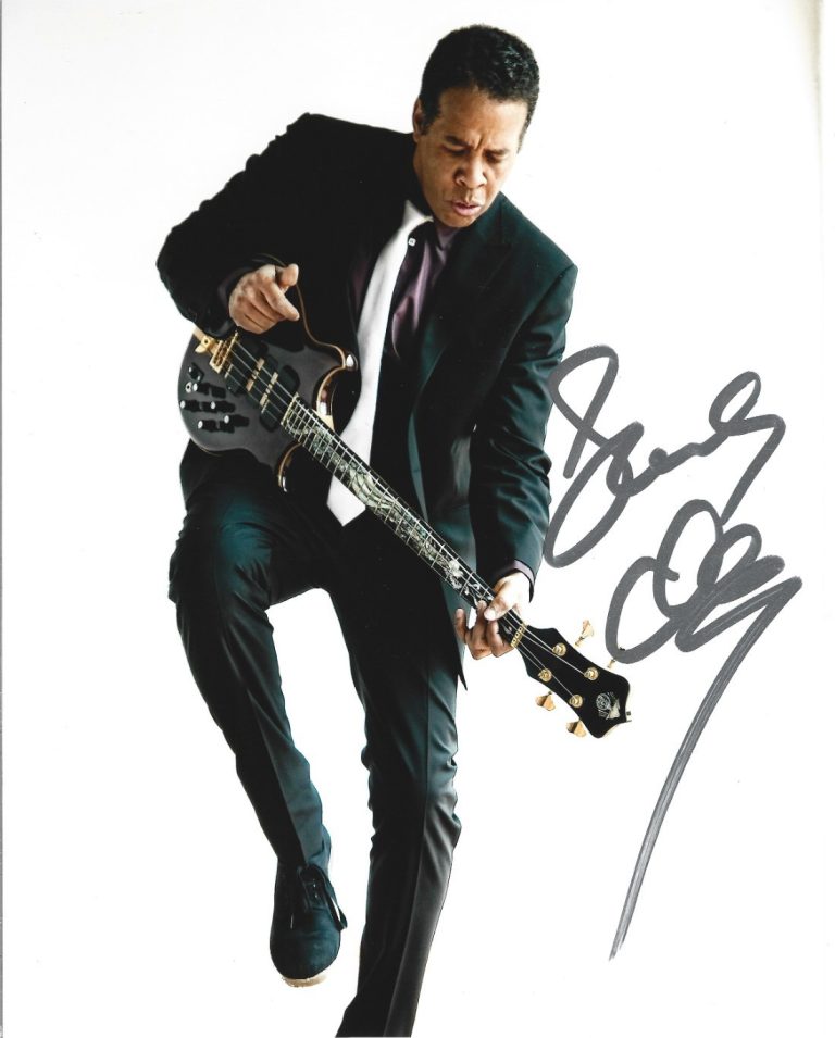 Stanley Clarke of Return To Forever REAL hand SIGNED Photo #3 COA Autographed