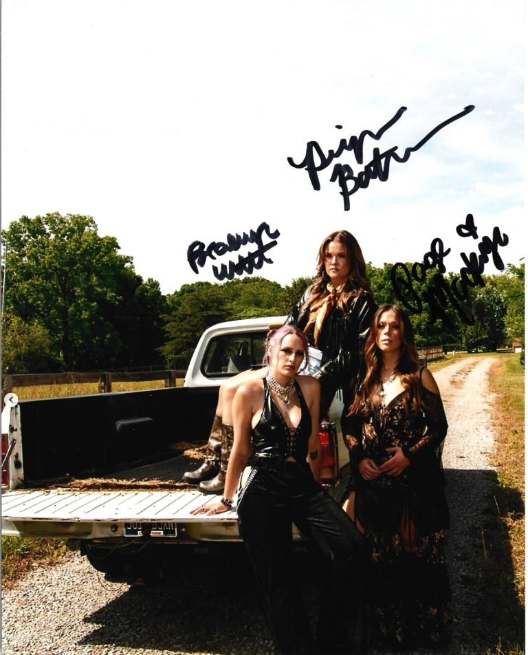 July Moon full band REAL hand SIGNED Photo COA Autographed Piper Page Braelyn
