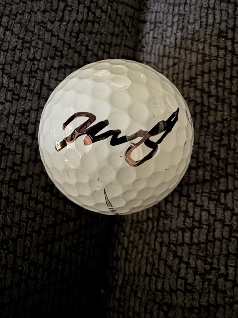 Mao Saigo Signed Golf Ball Autographed LPGA Tour Star