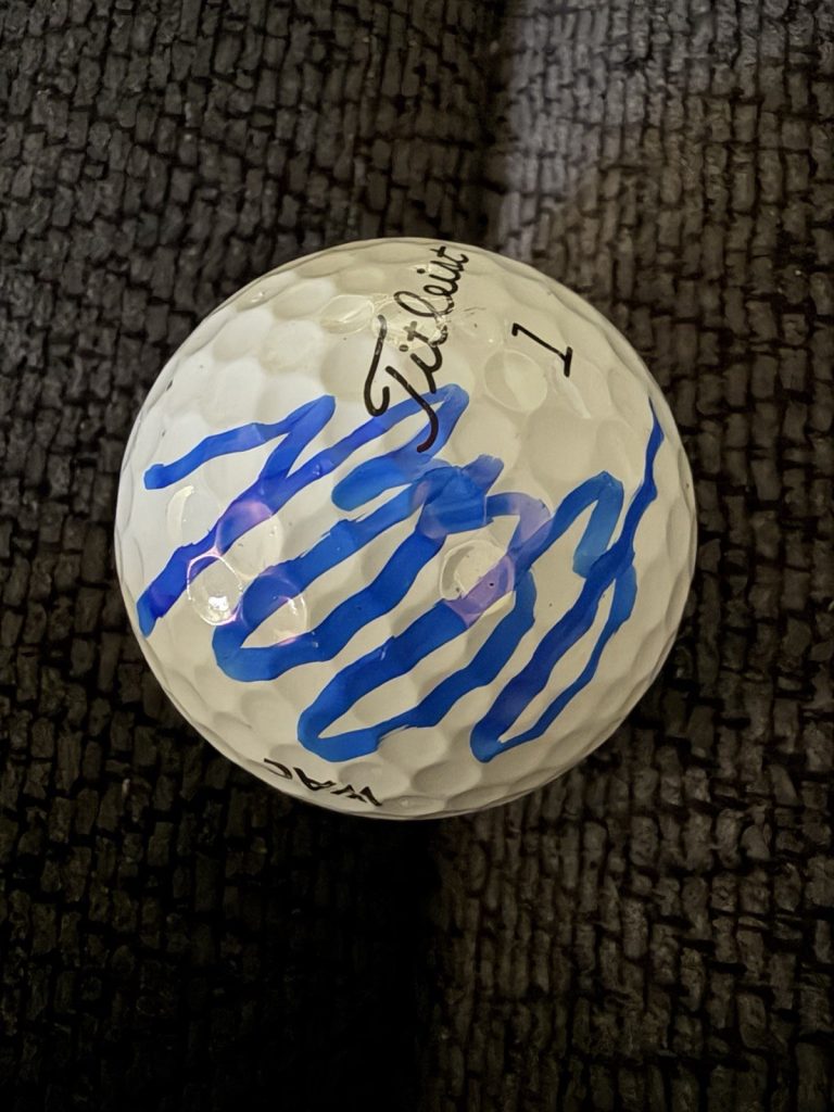 Rose Zhang Signed Golf Ball Autographed LPGA