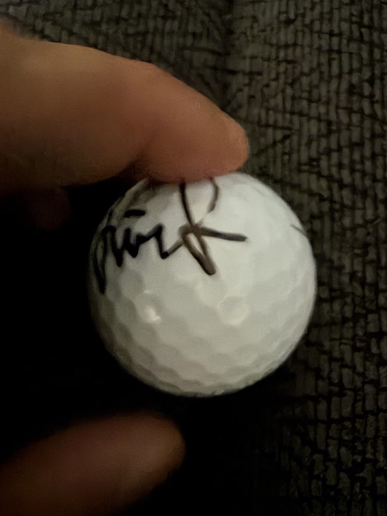 Linnea Strom Signed Golf Ball Autographed LPGA Tournament Used Personal
