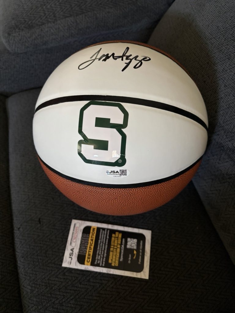Tom Izzo Signed NCAA Basketball Autographed JSA COA Authentication MSU Spartans