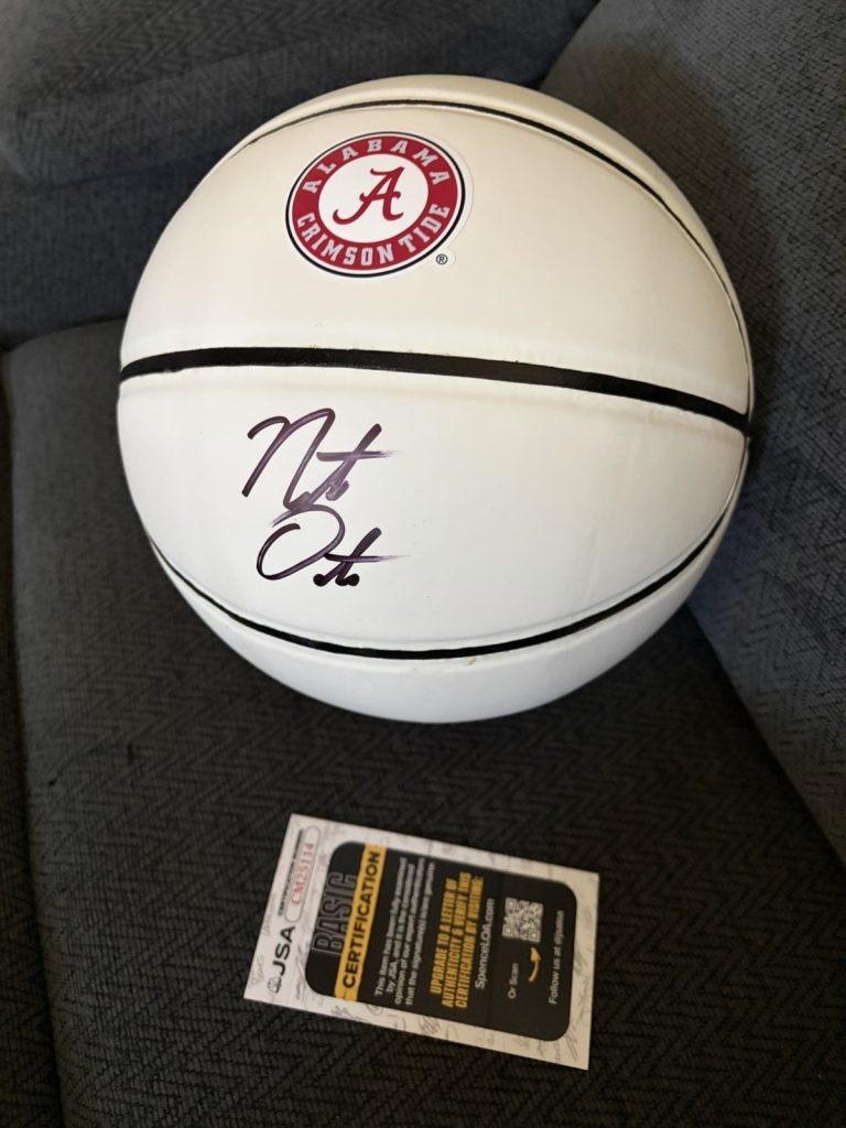 Coach Nate Oats Signed NCAA Basketball JSA COA Authentication Alabama