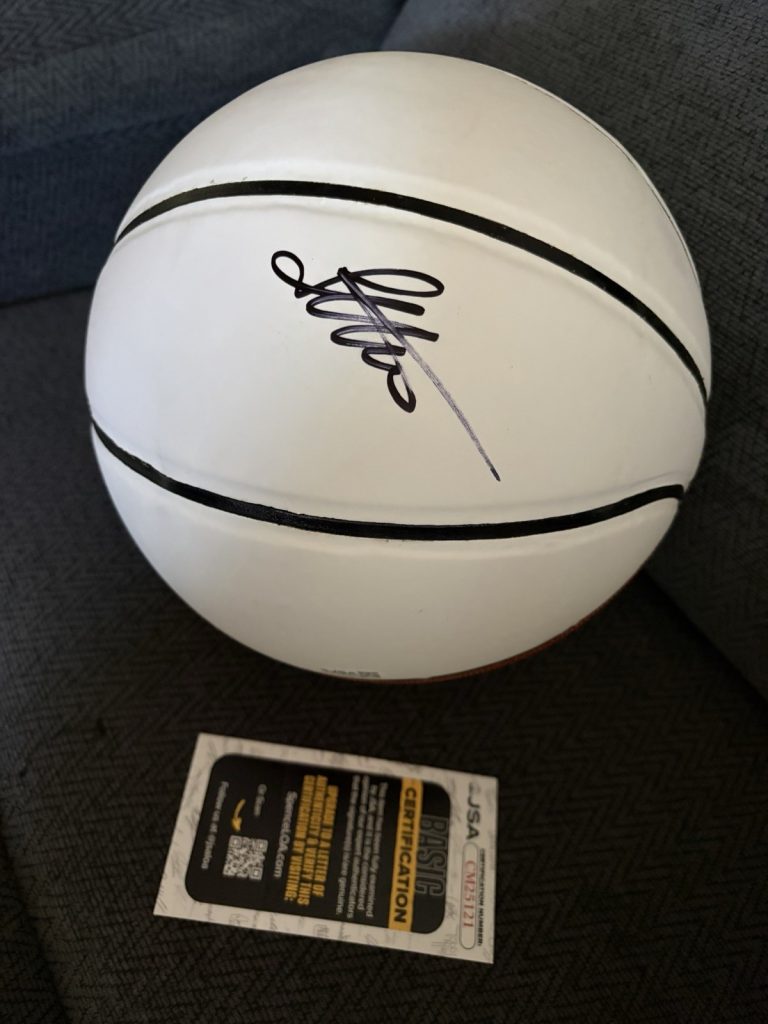 Predrag Peja Stojakovic Signed Basketball 29.5 JSA Authentication COA Kings