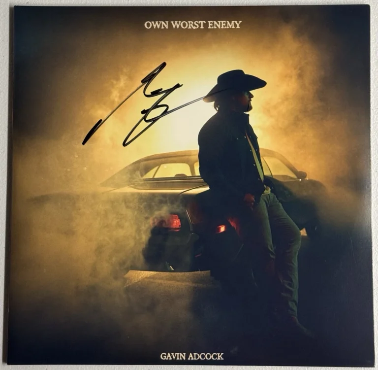 Gavin Adcock Signed Auto Own Worse Enemy Vinyl Album LP PSA/DNA COA