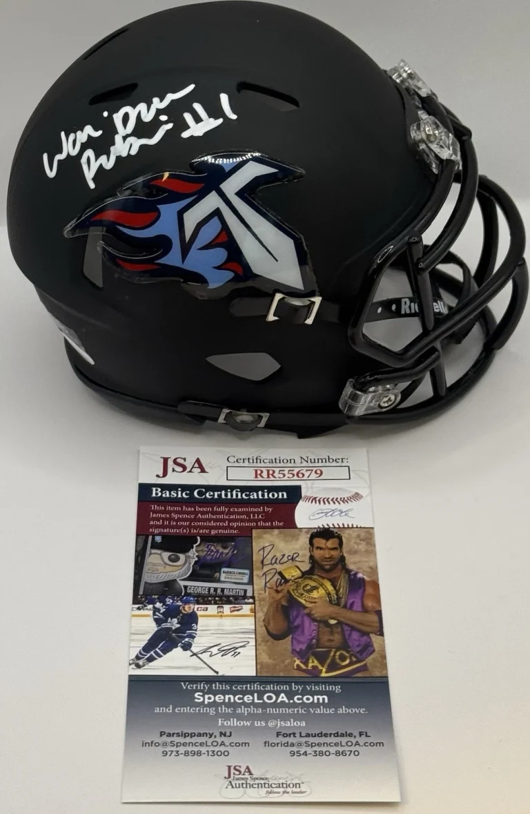 Wandale Wan’Dale Robinson Signed Autographed Tennessee Titans Mini Helmet JSA