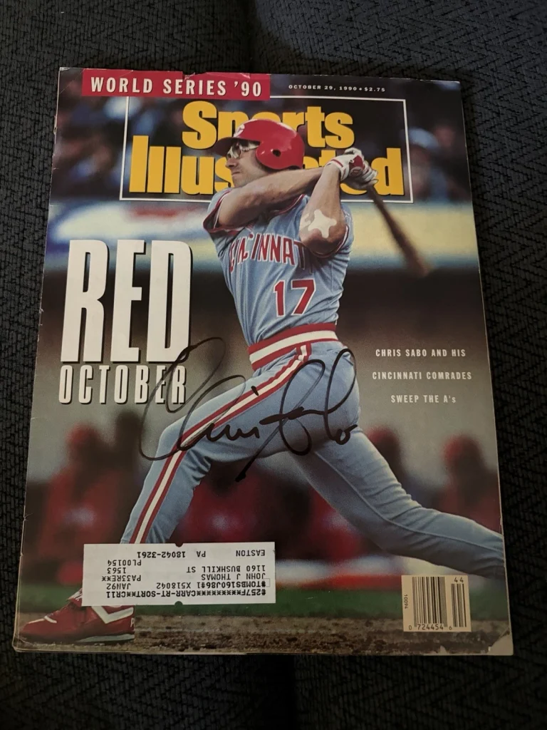 Chris Sabo Signed Sports Illustrated Magazine Cover Torn See Pics
