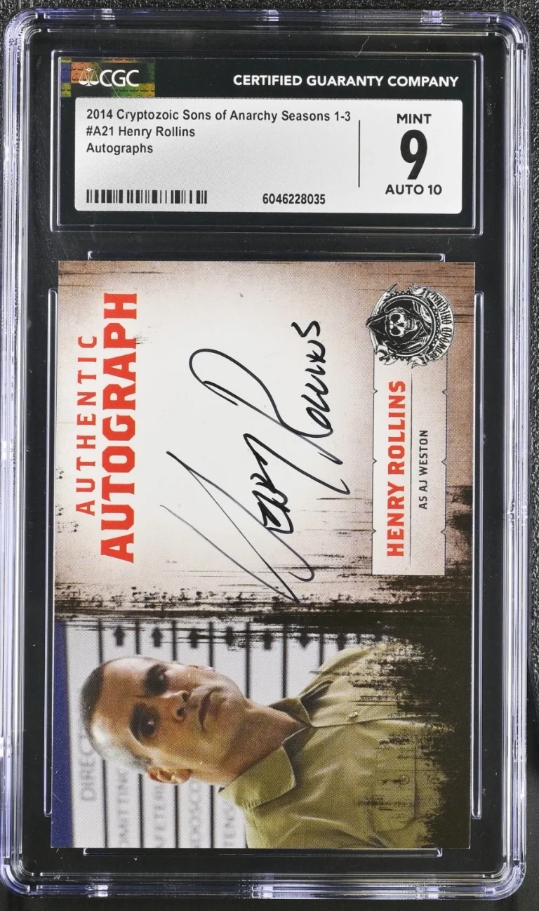 2014 Sons of Anarchy Cryptozoic Henry Rollins Autograph A21 AJ Weston Auto CGC 9