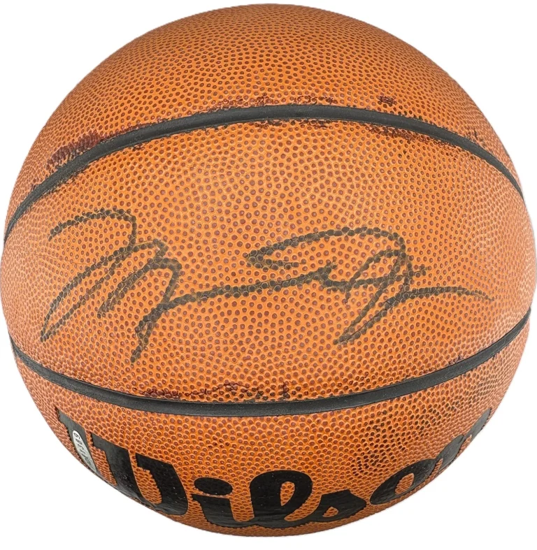 Michael Jordan Signed Wilson Jet Basketball Upper Deck UDA COA Box & Bag