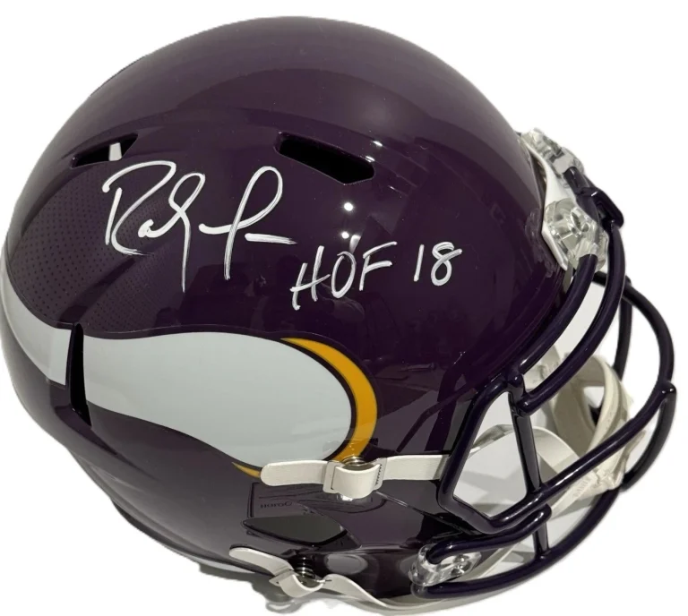Randy Moss Signed HOF 18 Full Size Vikings Speed Rep Helmet Fanatics