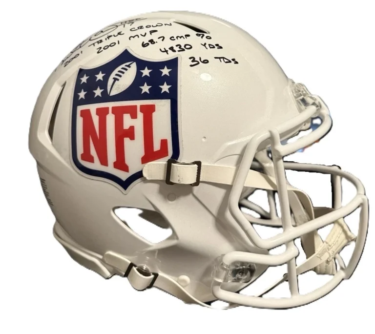 Kurt Warner Signed 6 Stat LE /7 PROLINE Full Size Helmet Fanatics