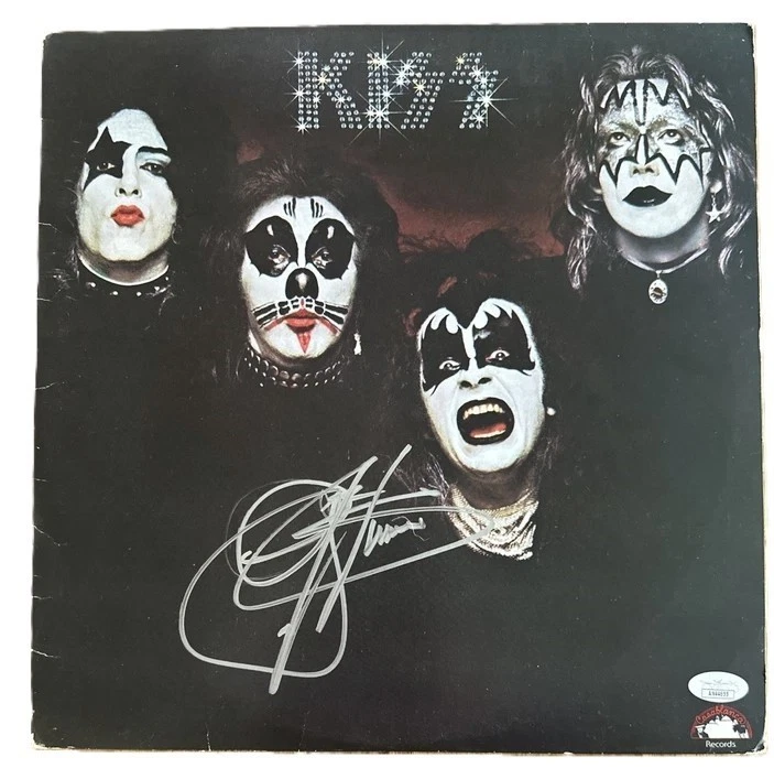 Gene Simmons Signed Debut KISS Album JSA