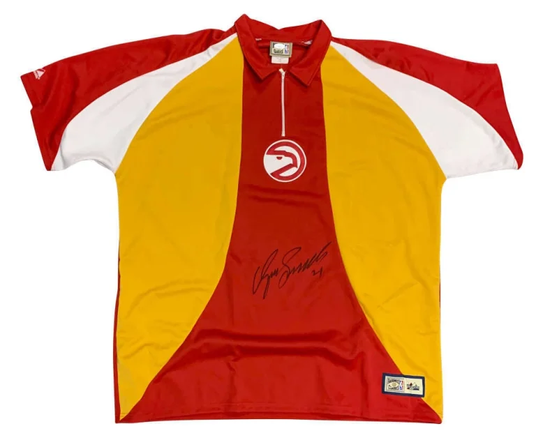 Dominique Wilkins Signed Hardwood Classics Atlanta Hawks Warmup Jersey JSA