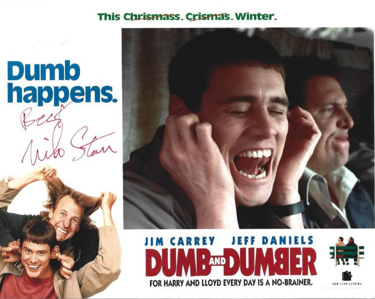 Mike Starr REAL hand SIGNED Dumb & Dumber Movie Photo COA Autographed