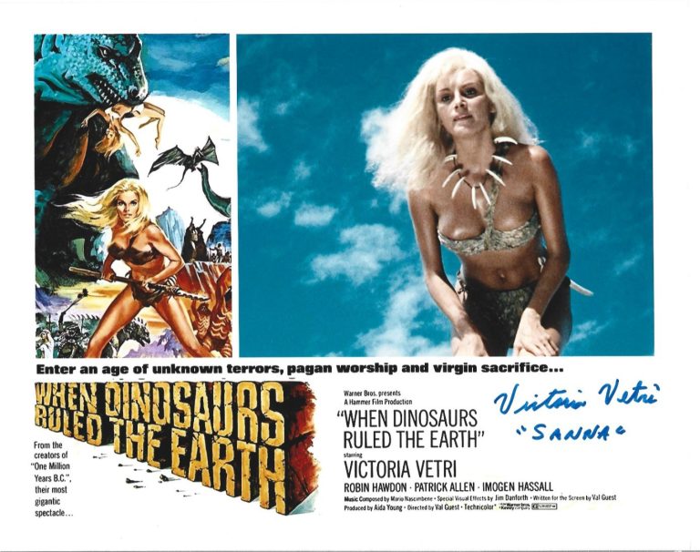 Victoria Vetri hand SIGNED When Dinosaurs Ruled The Earth Photo COA Autographed