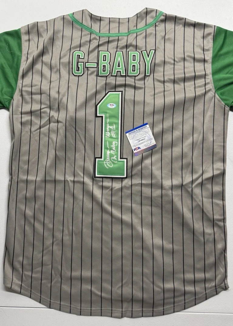 Dwayne Warren Signed Autographed Hardball G Baby Baseball Jersey Psa/Dna
